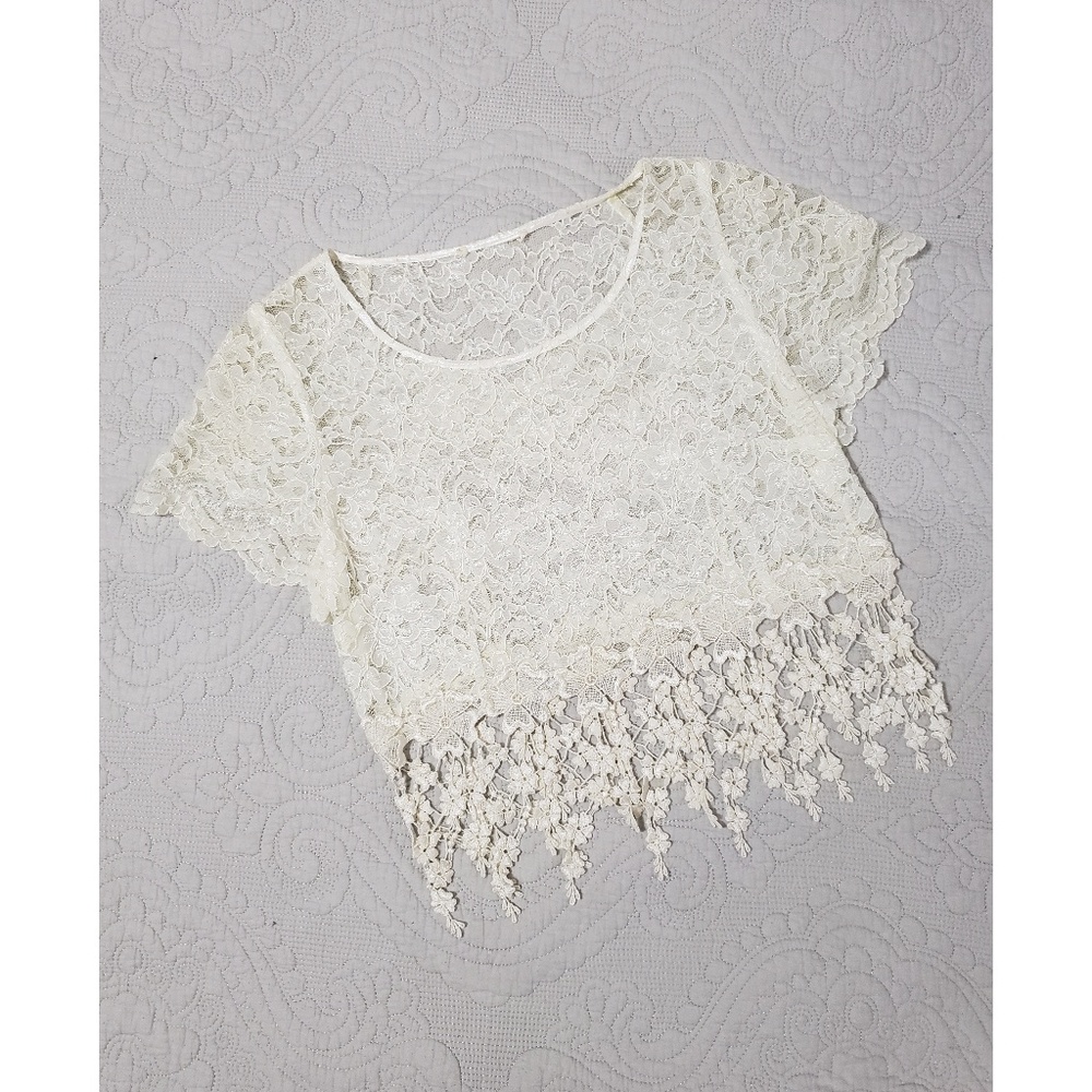 Floral Ivory Lace Top
